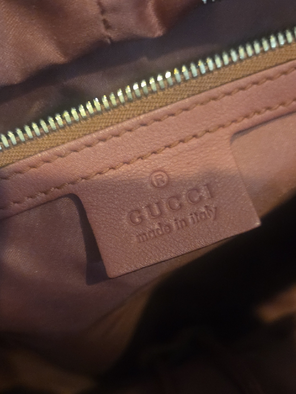 Gucci Beige Monogram Backpack with Pink and Coral Floral Print - Picture 9 of 10